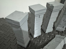 Load image into Gallery viewer, Ancient Stone Columns - Ruined Block Pillars - 28mm 32mm Scatter Terrain