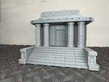Load image into Gallery viewer, Sci Fi Courthouse Building Tabletop Terrain Scenery 28mm 32mm 3D Printed