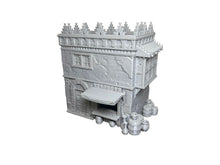 Load image into Gallery viewer, 28mm Arabian Desert Shop Building Spiked Roof – Corsairs Korshadir Tabletop Wargaming Terrain (Copy)