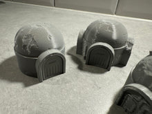 Load image into Gallery viewer, 15mm Desert Settlement Huts Habs Buildings Sci-Fi Scatter Terrain 3D Printed