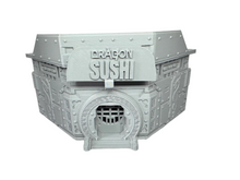 Load image into Gallery viewer, Sci Fi Building Asian Sushi Restaurant Tabletop Scenery 28mm 32mm 3D Printed