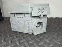 Load image into Gallery viewer, Sci Fi Building Asian Sushi Restaurant Tabletop Scenery 28mm 32mm 3D Printed