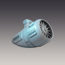 Load image into Gallery viewer, Starship Spaceship Engine Wreckage - Sci-Fi Scatter Terrain - Tabletop Terrain 28mm