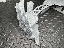 Load image into Gallery viewer, Gothic City Ruins V2 Industrial Sci Fi Factory Building 28mm Terrain 3D Printed