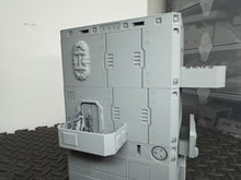 Load image into Gallery viewer, Futuristic Hotel Motel Sci-Fi Building Cyberpunk 28mm 32mm 3D Printed in Grey