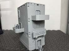 Load image into Gallery viewer, Futuristic Hotel Motel Sci-Fi Building Cyberpunk 28mm 32mm 3D Printed in Grey