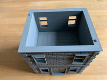 Load image into Gallery viewer, Modern Brick Apartment Buildings Modular House 28mm 1, 2 or 3 Storey Wargaming Tabletop Terrain
