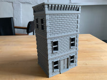 Load image into Gallery viewer, Modern Brick Apartment Buildings Modular House 28mm 1, 2 or 3 Storey Wargaming Tabletop Terrain