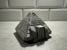 Load image into Gallery viewer, 15mm Ancient Alien Jungle Pyramid Structure Fantasy Sci-Fi 3D Printed in Grey
