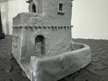 Load image into Gallery viewer, Large Desert 2 Storey Mud House 4 28mm Tabletop Wargaming Building Terrain 3D Printed