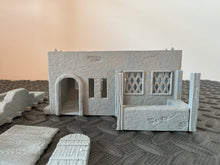 Load image into Gallery viewer, Desert Market Stall Outer Rim Tatooine Sci Fi Style Building 28mm Wargaming Terrain 3D Printed