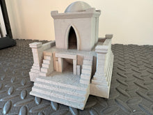 Load image into Gallery viewer, Desert Mausoleum Temple Outer Rim Tatooine Style 28mm Building 3D Printed