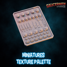 Load image into Gallery viewer, Minatures and Faces Dry Brush Texture Palette for Miniature Painting - Unprimed