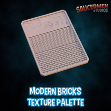 Load image into Gallery viewer, Modern Bricks Dry Brush Texture Palette for Miniature Painting - Unprimed