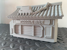 Load image into Gallery viewer, Futuristic Japanese Noodle Bar Ramen Sci-Fi 28mm 3D Printed in Grey Suitable for Cyberpunk & Stargrave