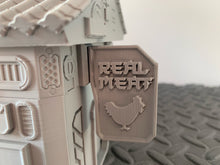 Load image into Gallery viewer, Futuristic Japanese Noodle Bar Ramen Sci-Fi 28mm 3D Printed in Grey Suitable for Cyberpunk & Stargrave