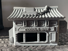 Load image into Gallery viewer, Futuristic Japanese Noodle Bar Ramen Sci-Fi 28mm 3D Printed in Grey Suitable for Cyberpunk & Stargrave