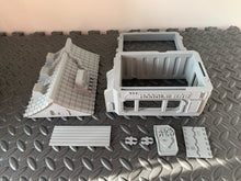 Load image into Gallery viewer, Futuristic Japanese Noodle Bar Ramen Sci-Fi 28mm 3D Printed in Grey Suitable for Cyberpunk & Stargrave
