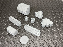 Load image into Gallery viewer, Urban Sci-fi Scatter Terrain Pack 2 - Sci Fi City Terrain 28mm - 32mm 3D Printed