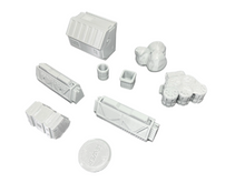 Load image into Gallery viewer, Urban Sci-fi Scatter Terrain Pack 2 - Sci Fi City Terrain 28mm - 32mm 3D Printed