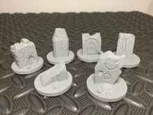 Load image into Gallery viewer, Objective Markers Robot Ancient Alien Relic Ruins Fantasy Sci-Fi 28mm 3D Printed in Grey