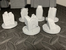 Load image into Gallery viewer, Objective Markers Robot Ancient Alien Relic Ruins Fantasy Sci-Fi 28mm 3D Printed in Grey
