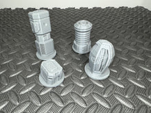 Load image into Gallery viewer, Objective Markers & Scatter Terrain Fantasy Sci-Fi Wargaming 3D Printed in Grey