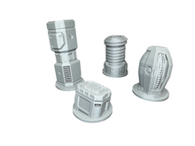 Load image into Gallery viewer, Objective Markers & Scatter Terrain Fantasy Sci-Fi Wargaming 3D Printed in Grey