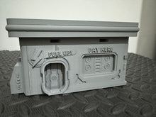 Load image into Gallery viewer, Petrol Gas Fuel Station Garage - Sci-Fi Building 28mm 3D Printed in Grey - Tabletop Gaming