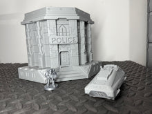 Load image into Gallery viewer, Sci Fi Building Cyber Police Headquarters Sci-Fi Tabletop Terrain 28mm 32mm