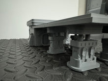 Load image into Gallery viewer, Petrol Gas Fuel Station Garage - Sci-Fi Building 28mm 3D Printed in Grey - Tabletop Gaming