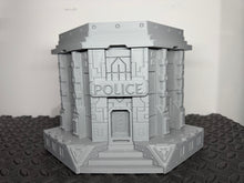 Load image into Gallery viewer, Sci Fi Building Cyber Police Headquarters Sci-Fi Tabletop Terrain 28mm 32mm