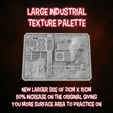 Load image into Gallery viewer, Large Industrial Dry Brush Texture Palette for Miniature Painting 21cm x 15cm