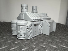 Load image into Gallery viewer, Damaged Sci Fi Pig Meat Factory Warehouse Wargaming Building 28mm Terrain