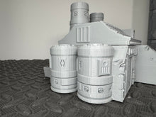 Load image into Gallery viewer, Damaged Sci Fi Pig Meat Factory Warehouse Wargaming Building 28mm Terrain