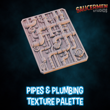 Load image into Gallery viewer, Pipes & Plumbing Dry Brush Texture Palette for Miniature Painting - Unprimed