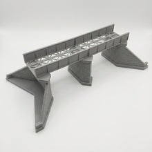 Load image into Gallery viewer, Large Model Railway Girder Bridge 00 Gauge with Stonework Effect Support Piers