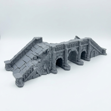 Load image into Gallery viewer, Arkenfell Battle Ruined Bridge Medieval Fantasy D&D Terrain 32mm 28mm 20mm 15mm