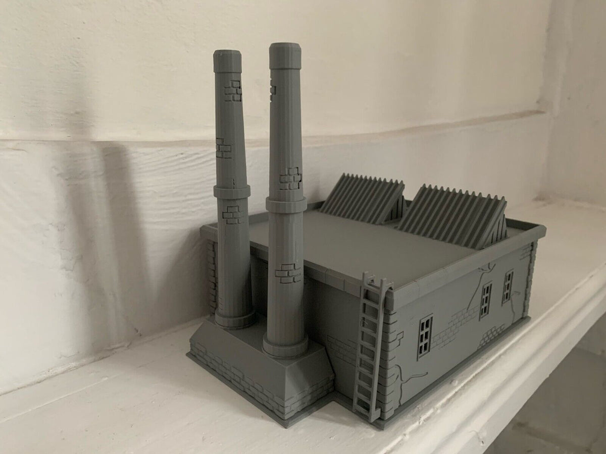 Power Station OO Gauge Model Industrial Building Chimneys and Warehouse Building | UK