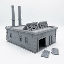 Load image into Gallery viewer, Power Station 28mm Model Industrial Chimneys Power Plant Room Wargaming