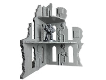 Load image into Gallery viewer, Gothic Corner Ruins Industrial Sci Fi Factory Building 28mm Terrain 3D Printed