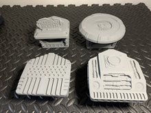 Load image into Gallery viewer, Flatline City Sci-Fi City Market Stalls Buildings Scenery Scatter Terrain 28mm 3D Printed