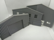 Load image into Gallery viewer, OO Gauge Model Railway Low Relief Warehouse Factory Buildings Shallow Fronts