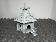 Load image into Gallery viewer, 28mm Medieval Stone Hut Fantasy Tabletop Gaming Terrain Dwarven Building