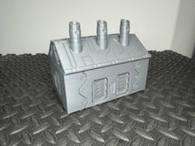 Load image into Gallery viewer, Industrial Waste Disposal Shed Factory Sci-Fi Building 28mm 32mm 3D Printed