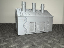 Load image into Gallery viewer, Industrial Waste Disposal Shed Factory Sci-Fi Building 28mm 32mm 3D Printed