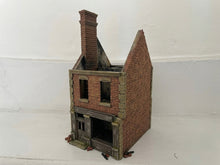 Load image into Gallery viewer, 28mm Ruined Rubble Shop Tabletop Terrain Wargaming WW2 Buildings Destroyed