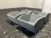 Load image into Gallery viewer, Building Skips Construction Roadworks Scenery Scatter Terrain 28mm 3D Printed