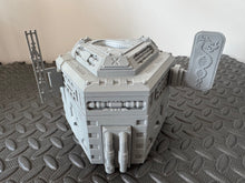 Load image into Gallery viewer, Futuristic Tattoo Shop Sci-Fi 28mm 3D Printed in Grey Cyberpunk Style