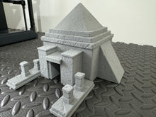 Load image into Gallery viewer, Desert Pyramid Temple Outer Rim Tatooine Style Building 28mm Wargames 3D Printed